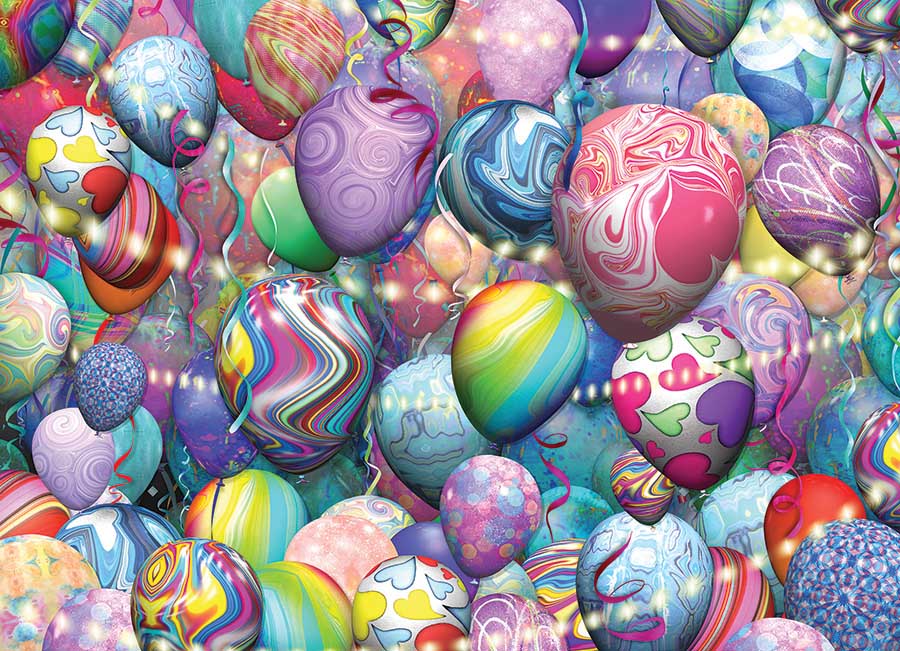 ik ga akkoord met Edele Rechtmatig Party Balloons, 500 Pieces, Cobble Hill | Puzzle Warehouse