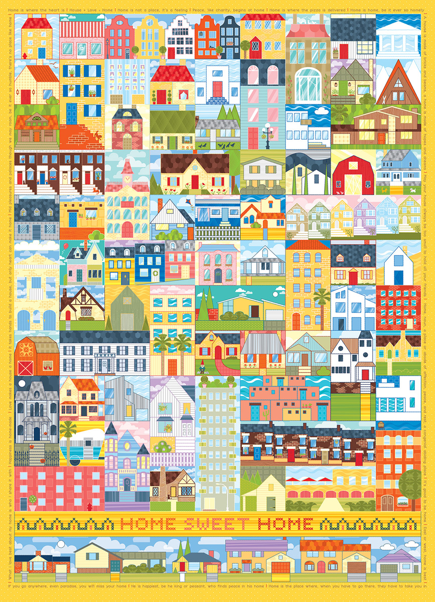 Home Sweet Home Collage Jigsaw Puzzle