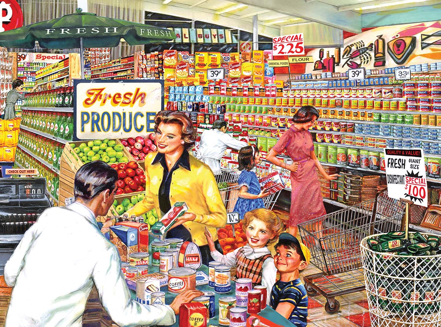 Mr. Grocer's Store Food and Drink Jigsaw Puzzle