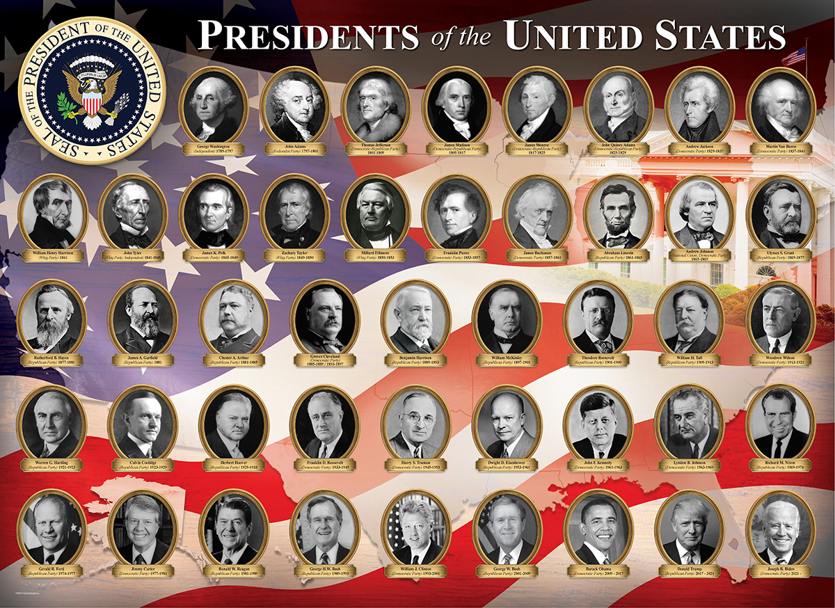 Presidents of the United States Educational Jigsaw Puzzle