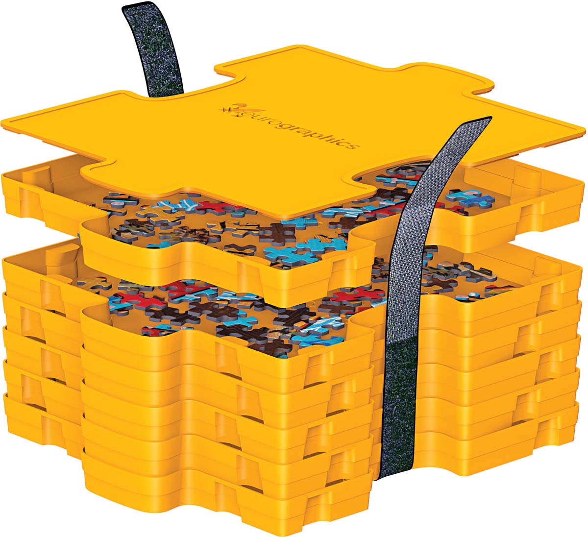  PUZZLE EZ 8 Puzzle Sorting Trays with Lid 8 x 8 with