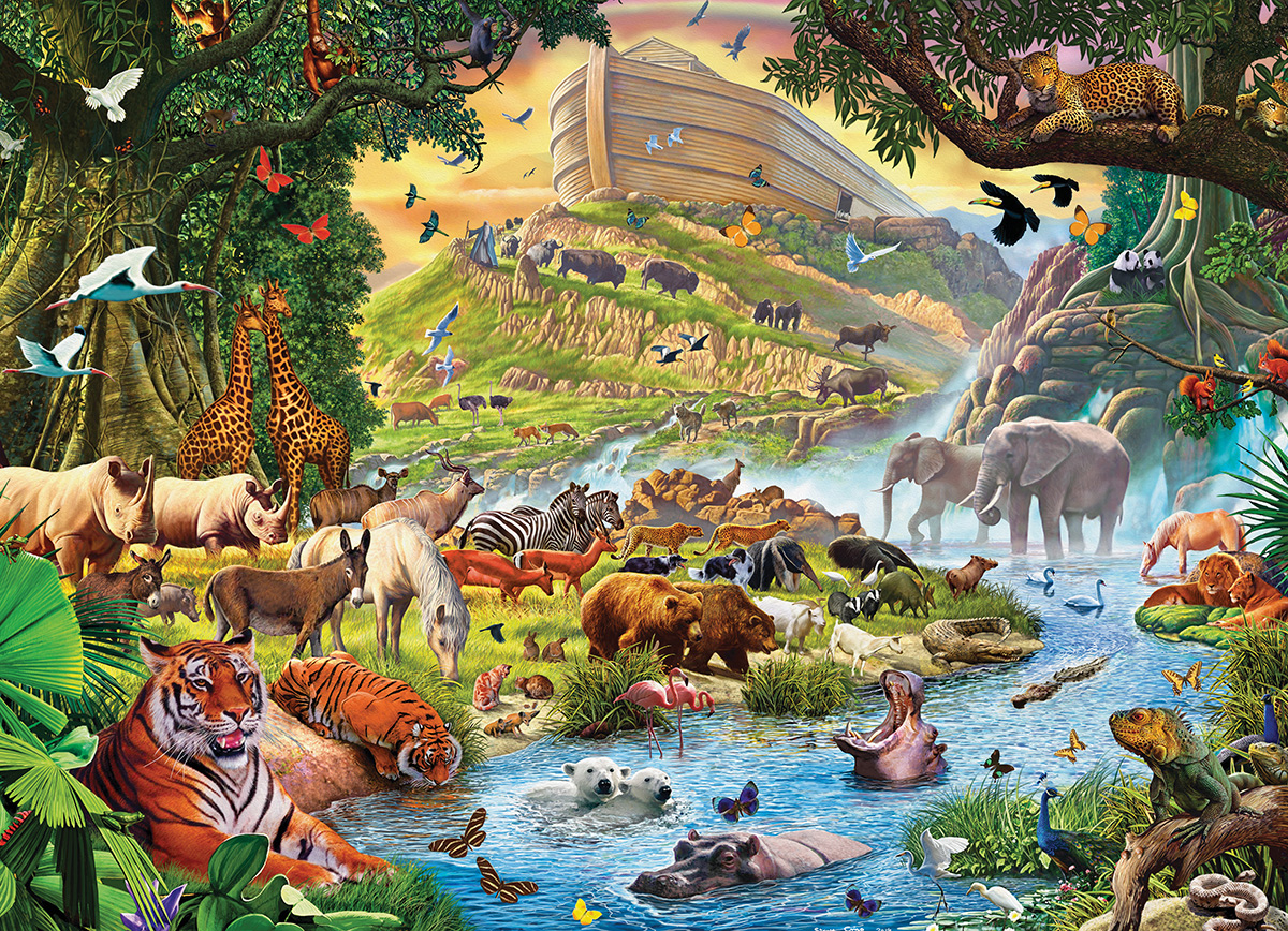 Details about   EuroGraphics Noahs Ark Before The Rain by Steve Crisp 300-Piece Puzzle Small…
