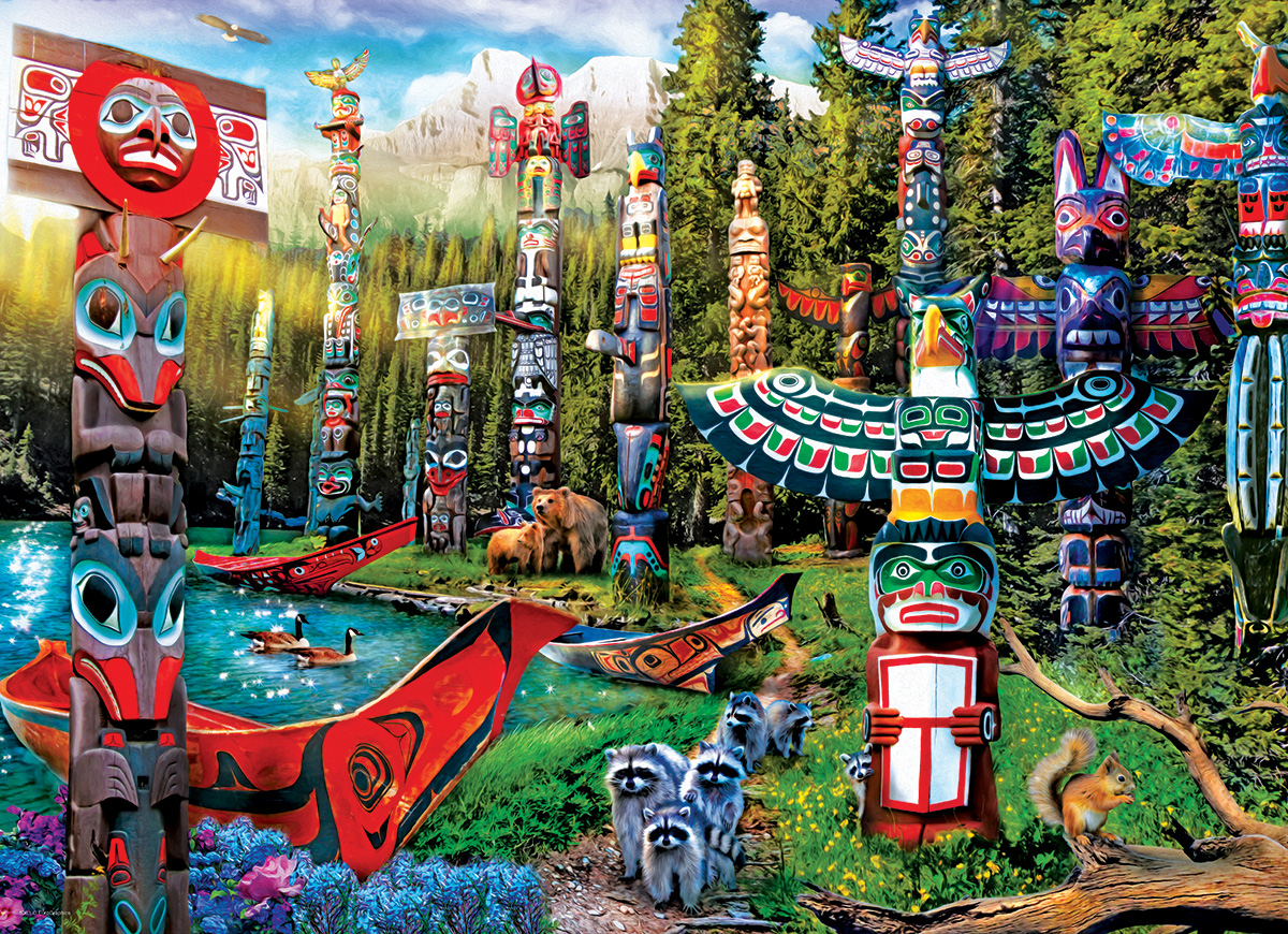 Totem Dreams Forest Jigsaw Puzzle