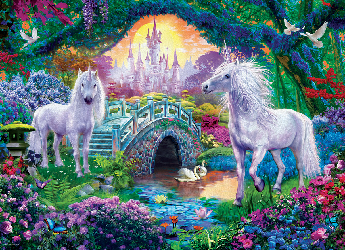 Unicorn Fairy Land Fantasy Jigsaw Puzzle