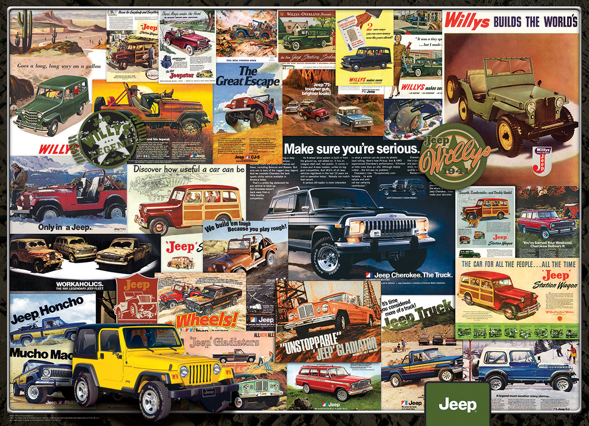 Jeep Advertising Collection Car Jigsaw Puzzle