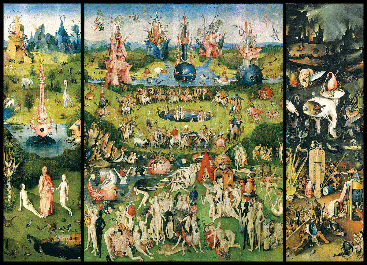 The Garden of Earthly Delights, Triptych Fine Art Jigsaw Puzzle