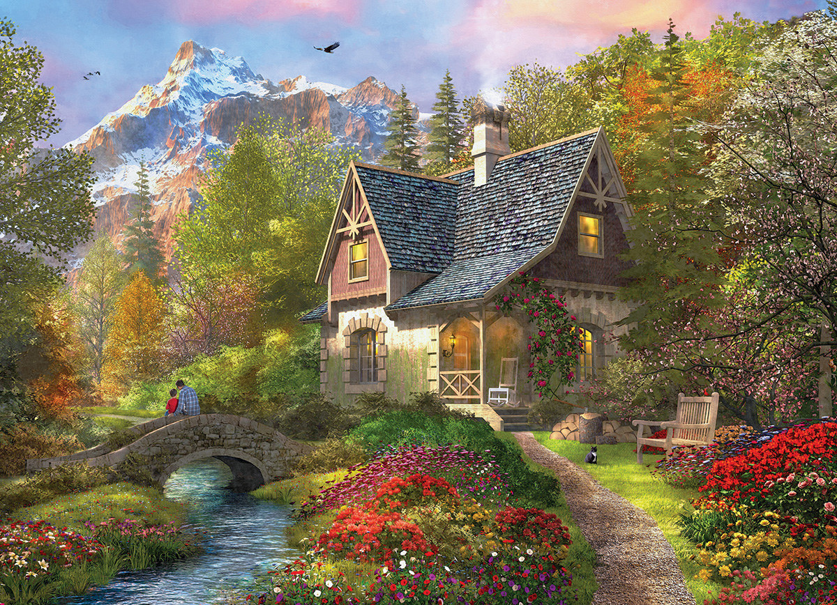Nordic Morning Mountain Jigsaw Puzzle