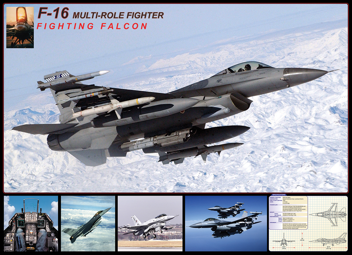 F-16 Fighting Falcon JIGSAW Puzzle EG60004956   Eurographics Puzzle 1000 Pc 