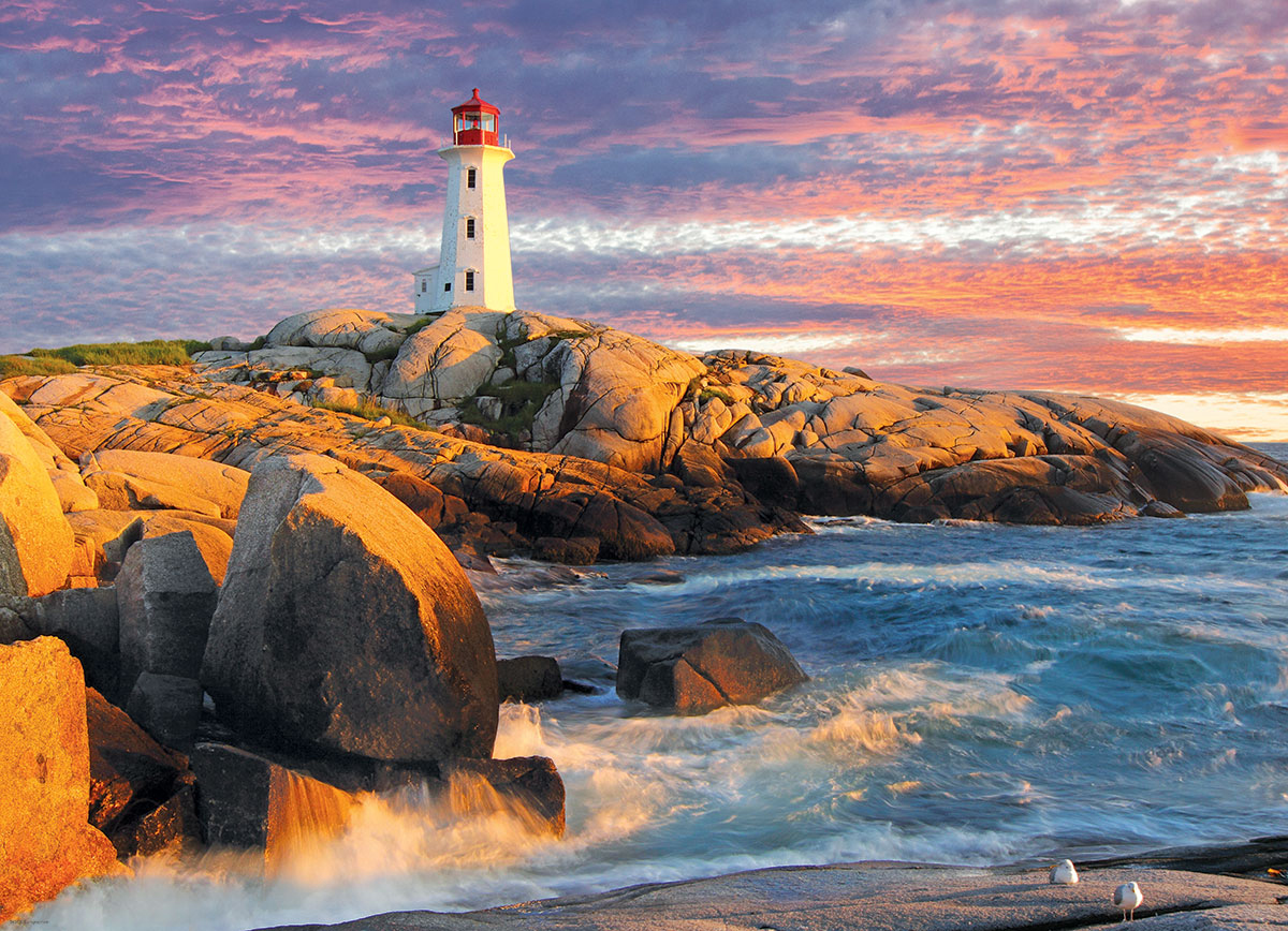 Peggy's Cove Lighthouse, Nova Scotia Lighthouse Jigsaw Puzzle