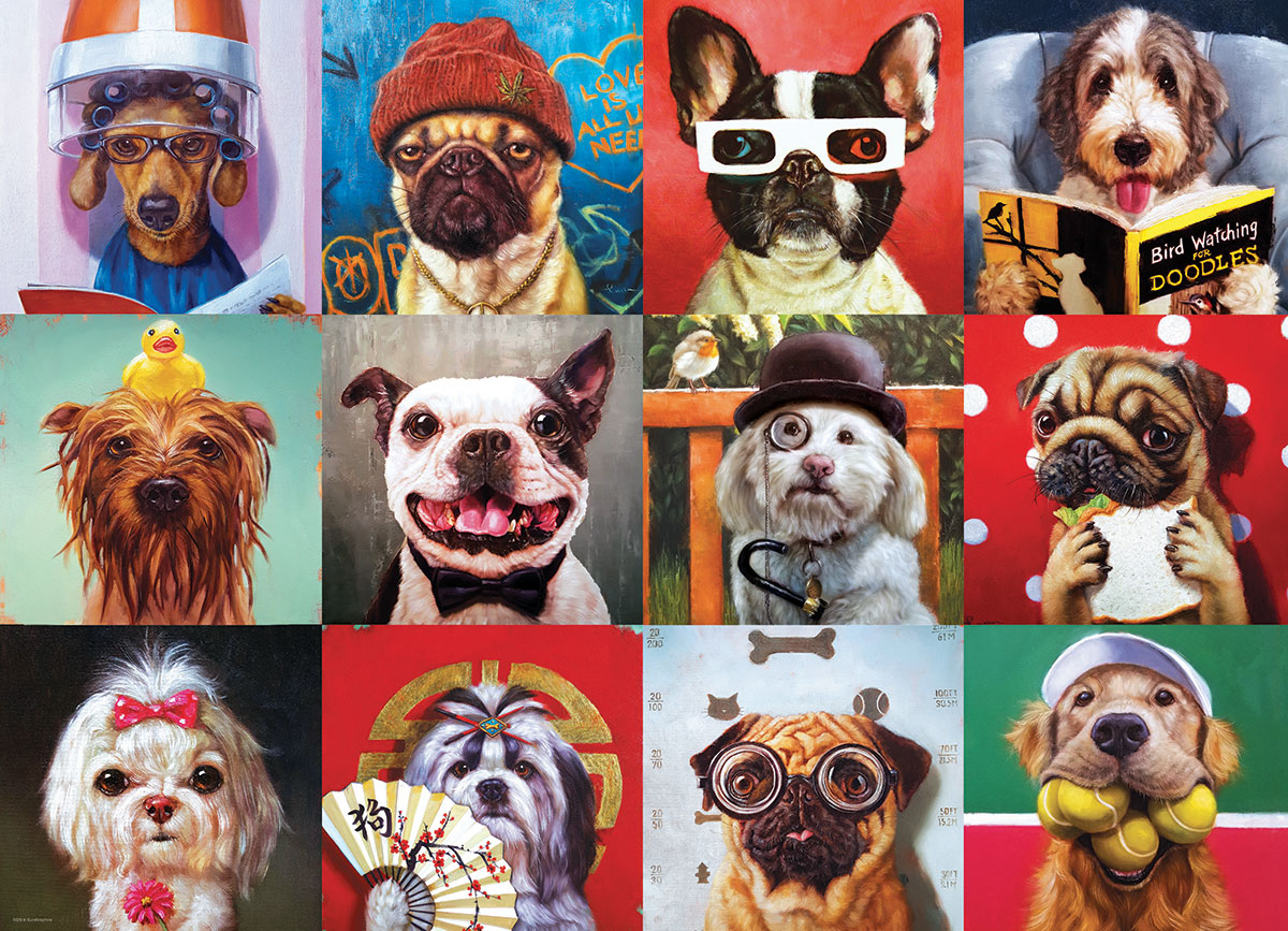 Funny Dogs Dogs Jigsaw Puzzle