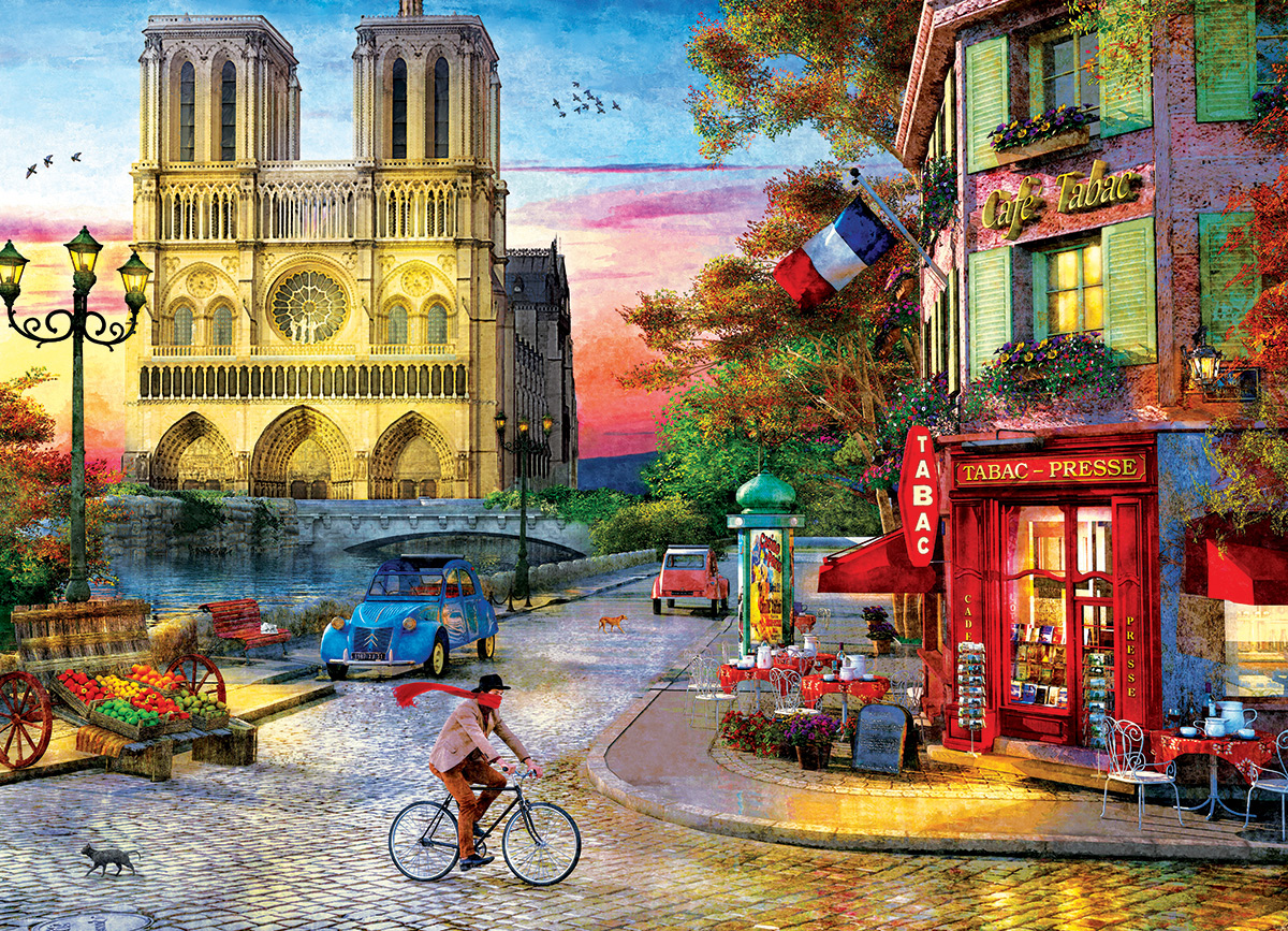 Notre Dame Sunset Paris & France Jigsaw Puzzle