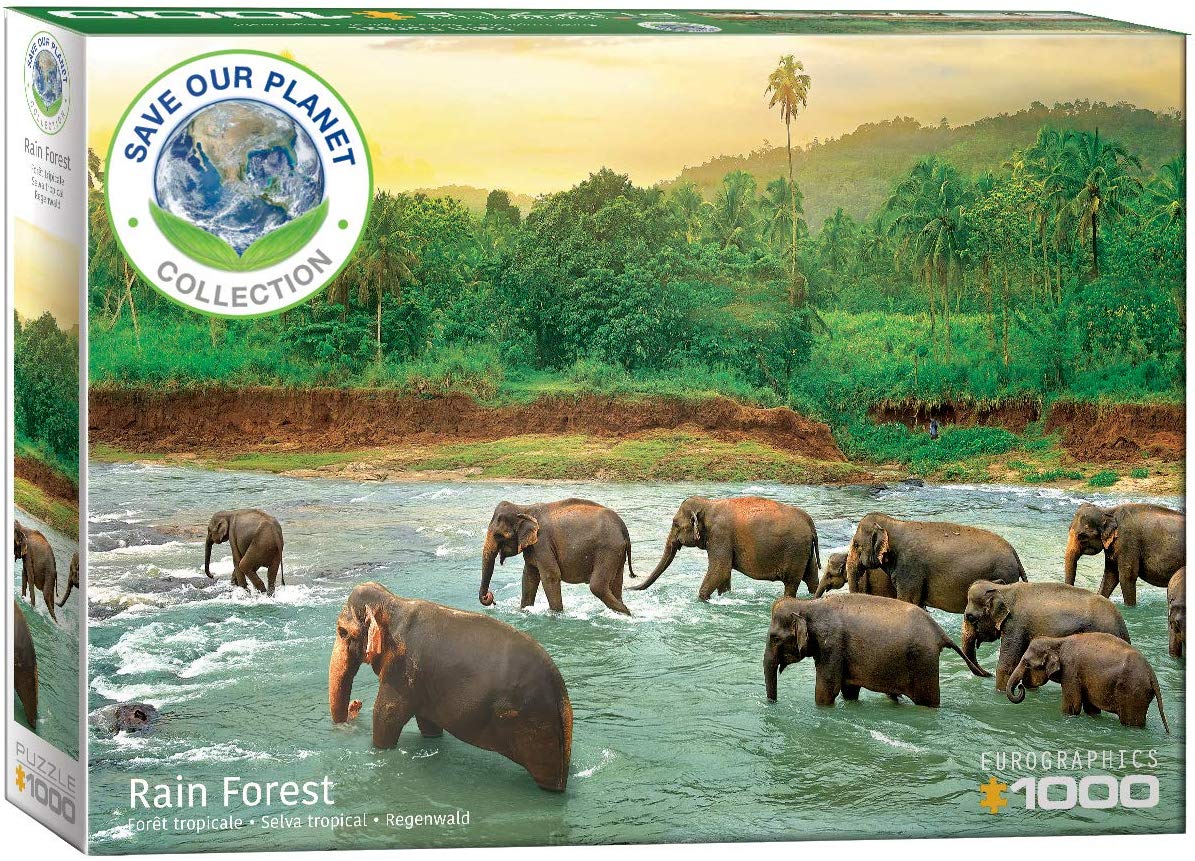 Rainforest Elephant Jigsaw Puzzle