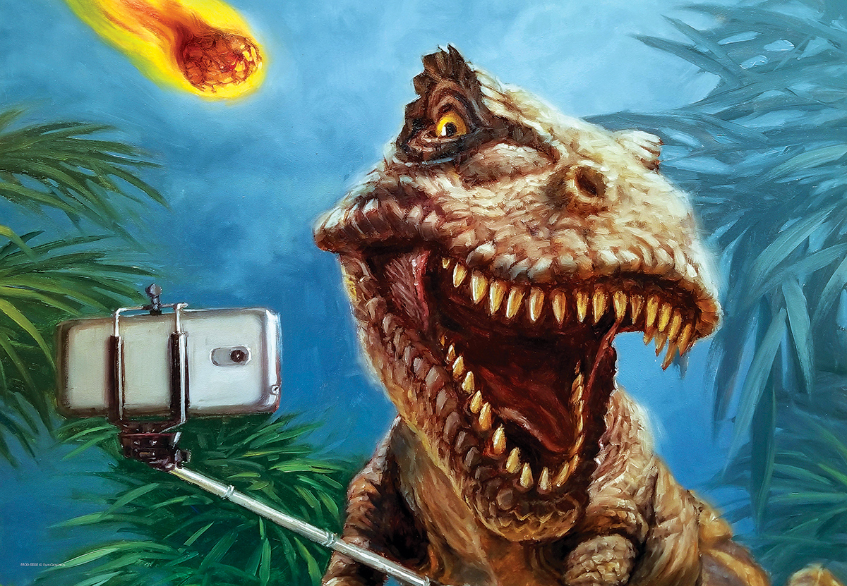 Dinosaur Selfie Dinosaurs Jigsaw Puzzle