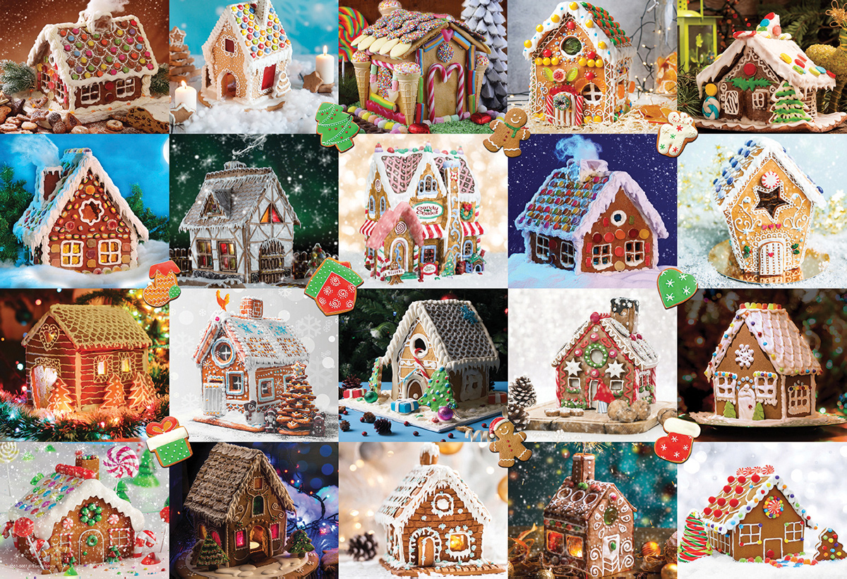 Gingerbread House Tin Christmas Jigsaw Puzzle