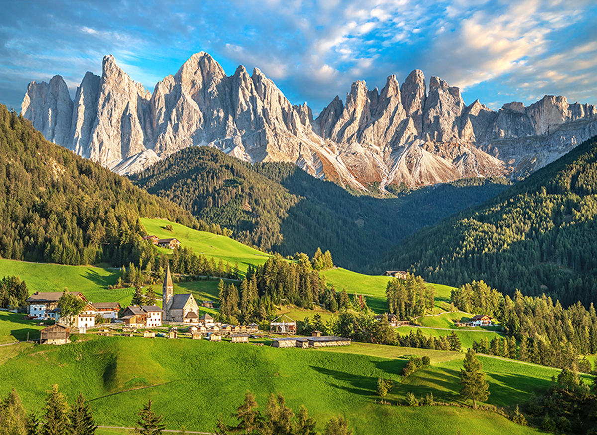 Dolomites Mountains, Alto Adige Italy Mountains Jigsaw Puzzle