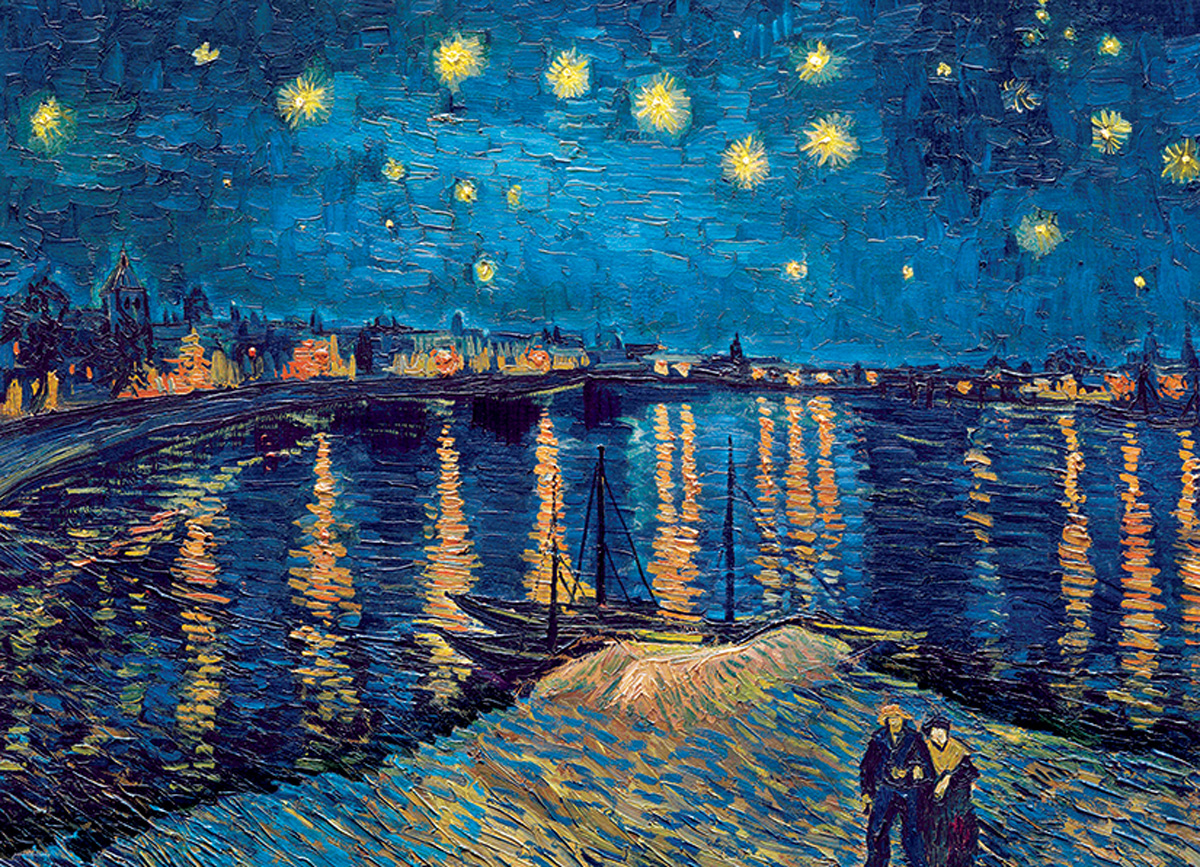 The Starry Night Over The Rhone Fine Art Jigsaw Puzzle
