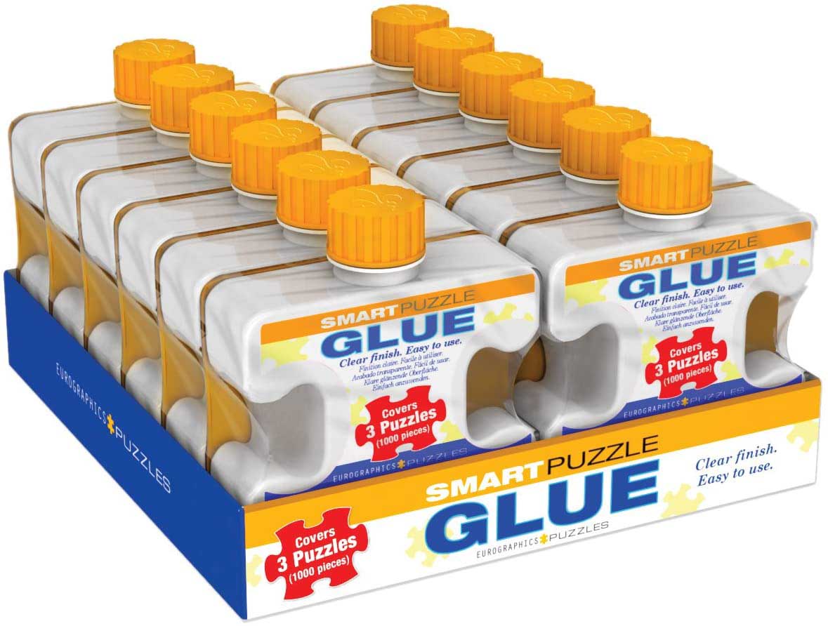 12-Pack Smart Puzzle Glue on Tray, Eurographics