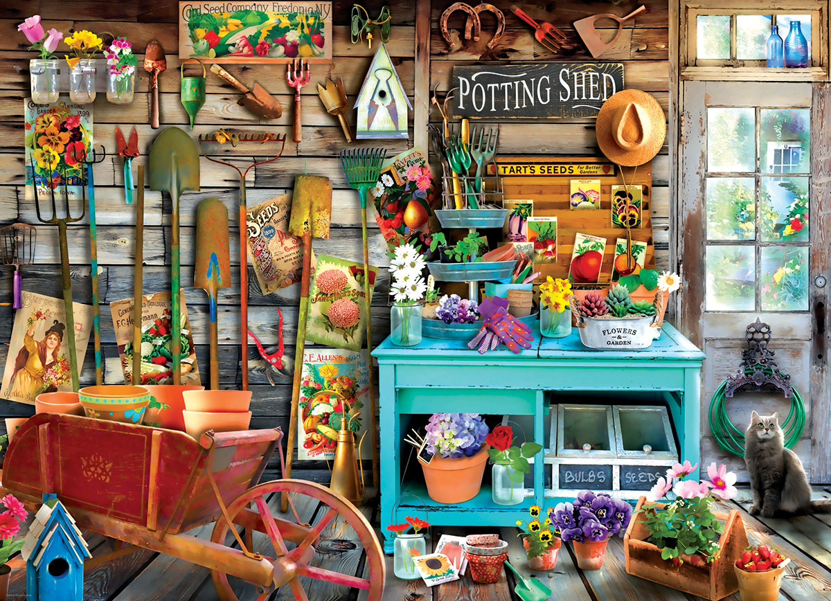 The Potting Shed (Small Box) Flower & Garden Jigsaw Puzzle