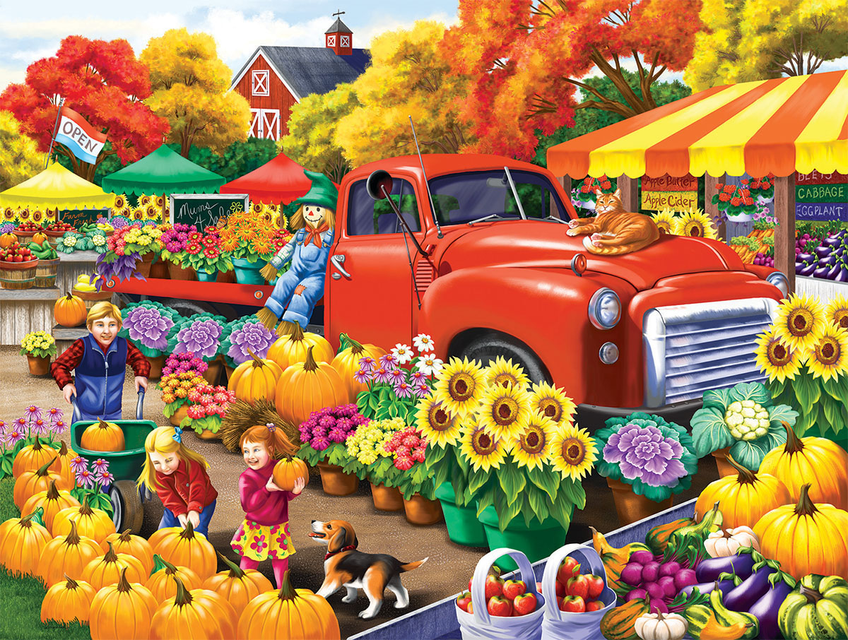 Marketplace Farm Jigsaw Puzzle