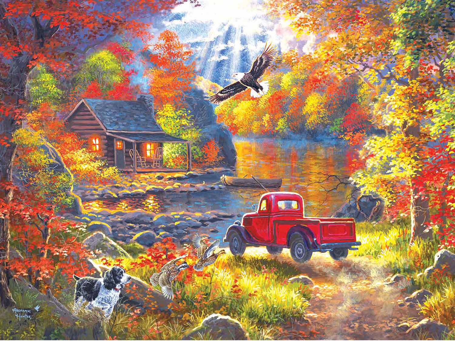 Flowers In Village Landscape Jigsaw Puzzle By Pomegranate