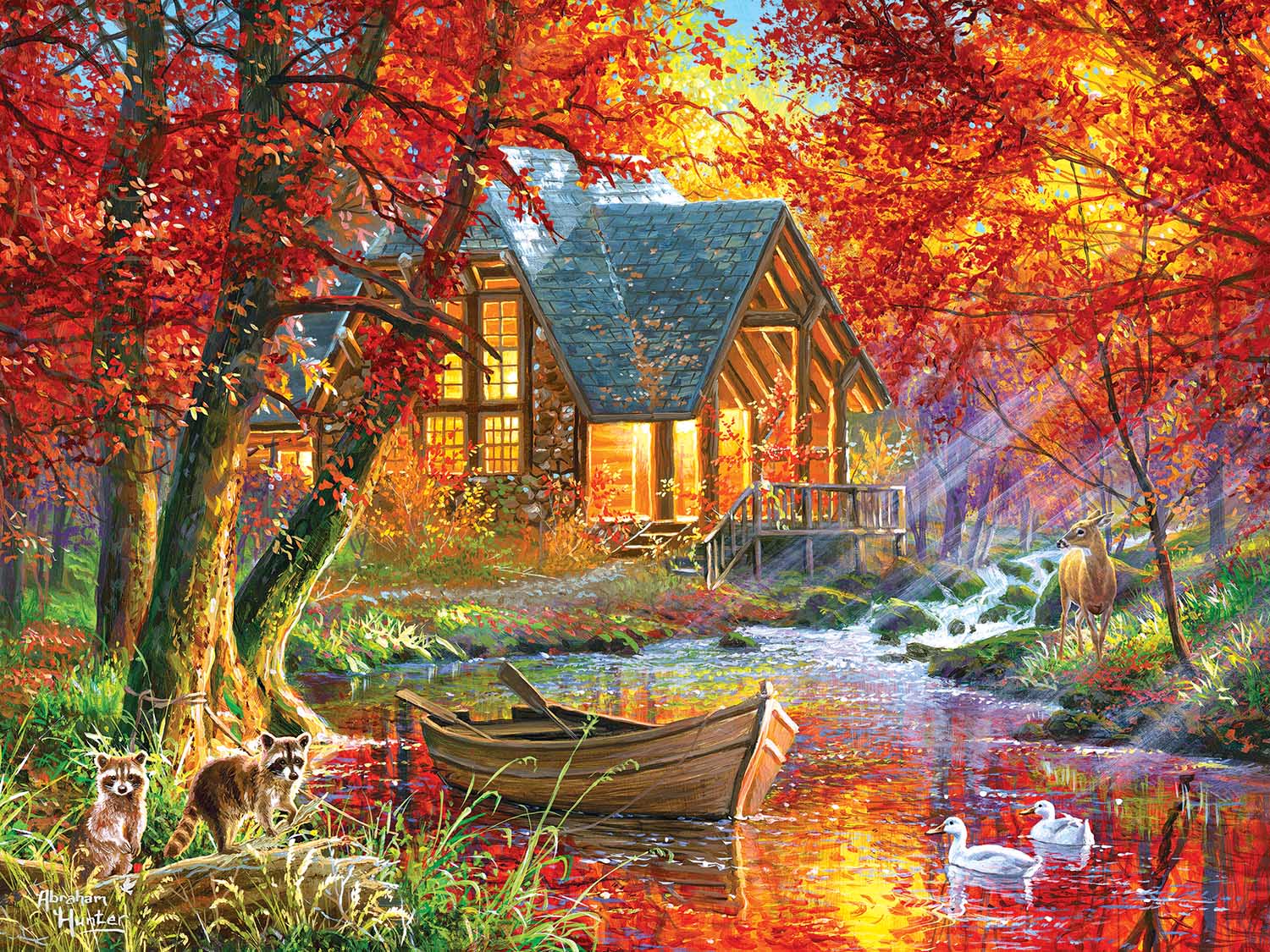 Vibrant Morning 300 Pieces RoseArt Puzzle Warehouse   6430 ZZT Vibrant Morning 