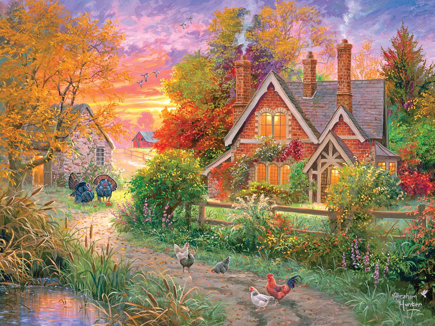 Warmth Of Home Countryside Jigsaw Puzzle