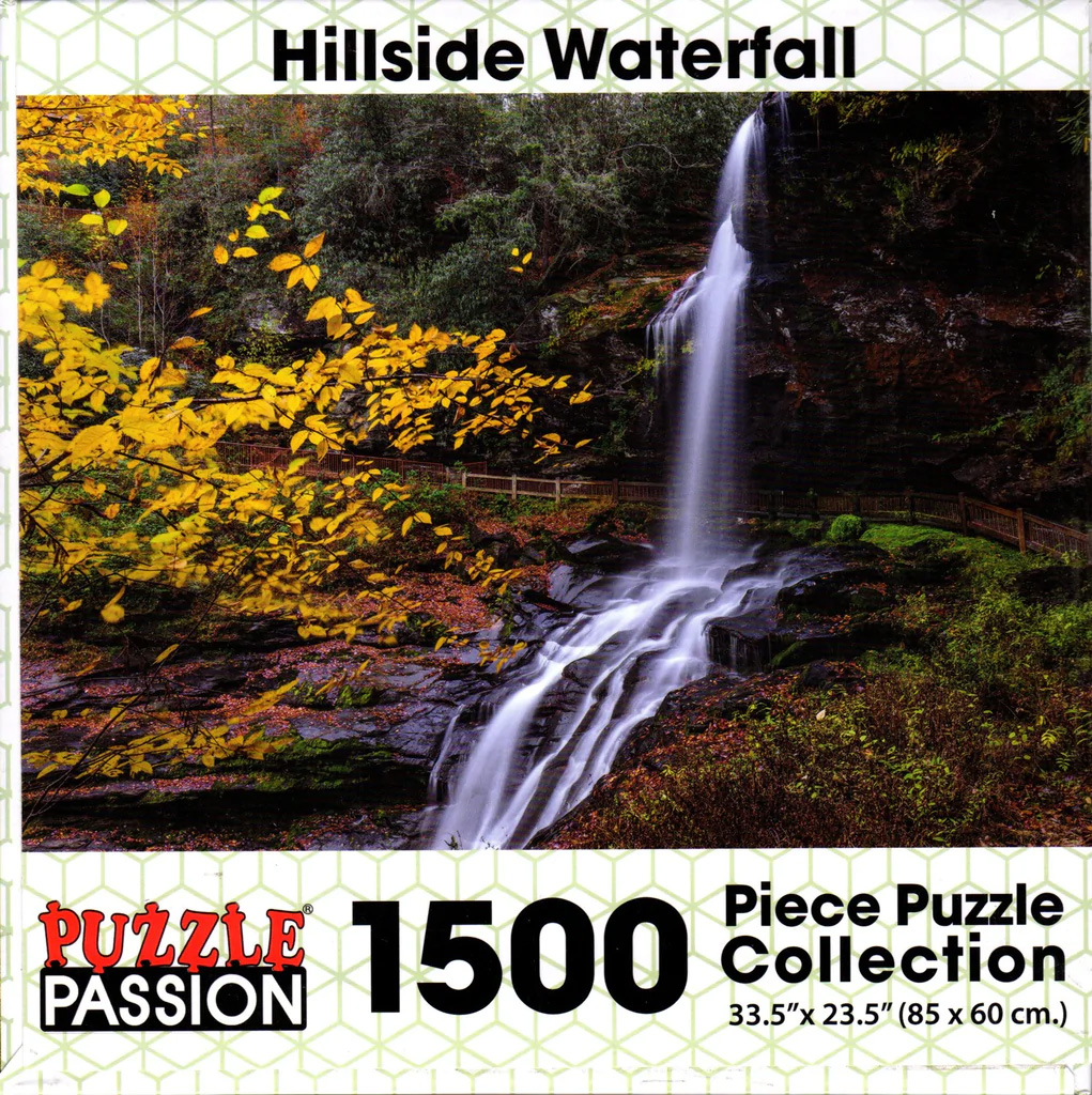Hillside Waterfall Fall Jigsaw Puzzle