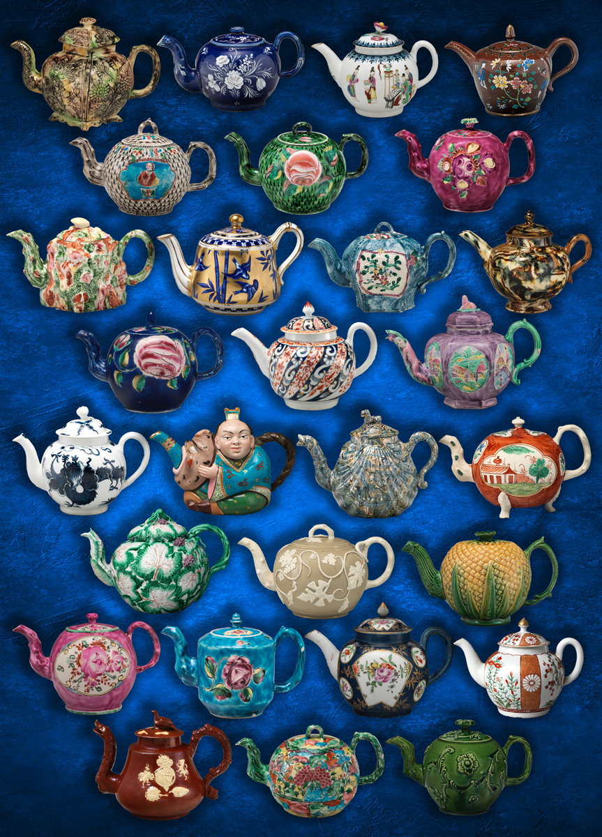 Teapot Collection Puzzle Pattern & Geometric Jigsaw Puzzle