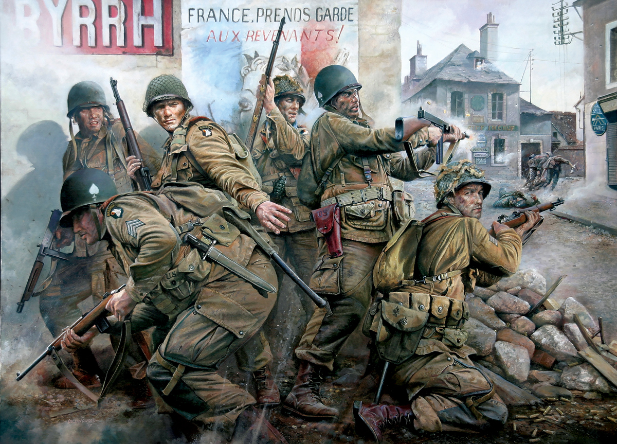 Screaming Eagles: The Liberation of Carentan 1944 Puzzle History Jigsaw Puzzle