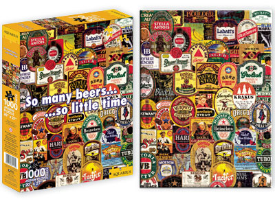 Many Beers - Scratch and Dent, 1000 Pieces, Aquarius | Puzzle Warehouse