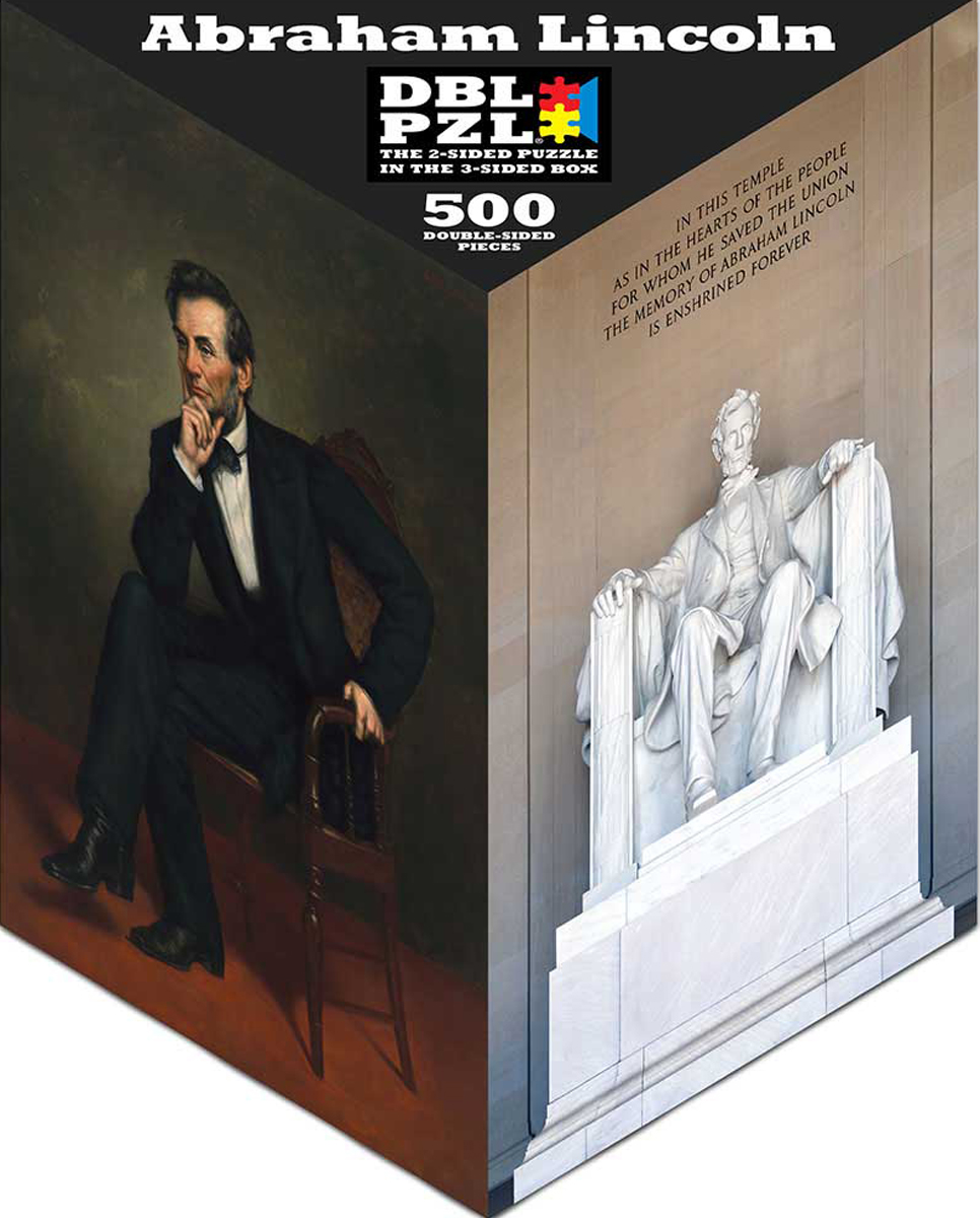 Abraham Lincoln 500 Pieces Pigment Hue Puzzle Warehouse