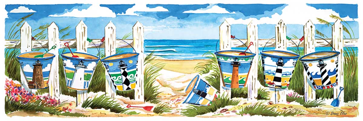 Carolina Beach Buckets Summer Jigsaw Puzzle