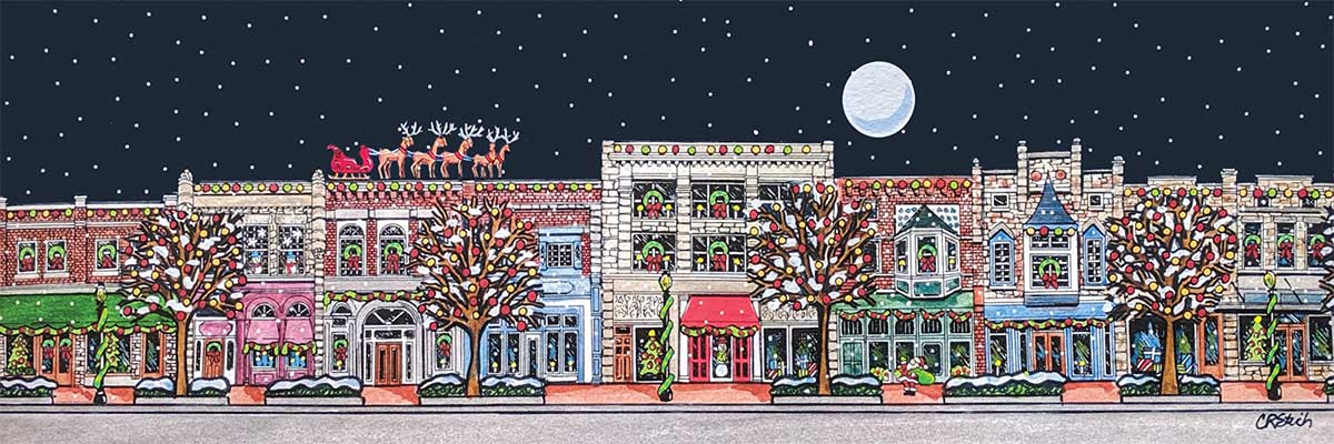 Main Street Christmas Pieces Heritage Puzzles Puzzle Warehouse