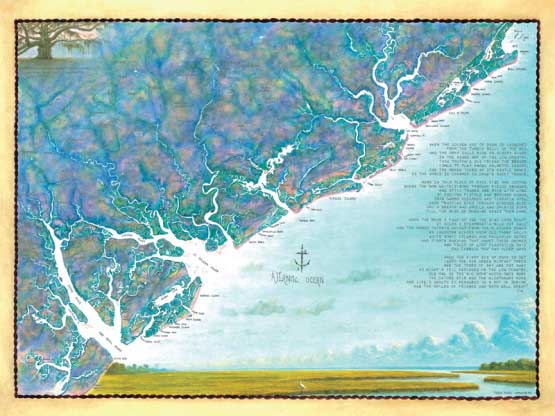 South Carolina Low Country Maps & Geography Jigsaw Puzzle