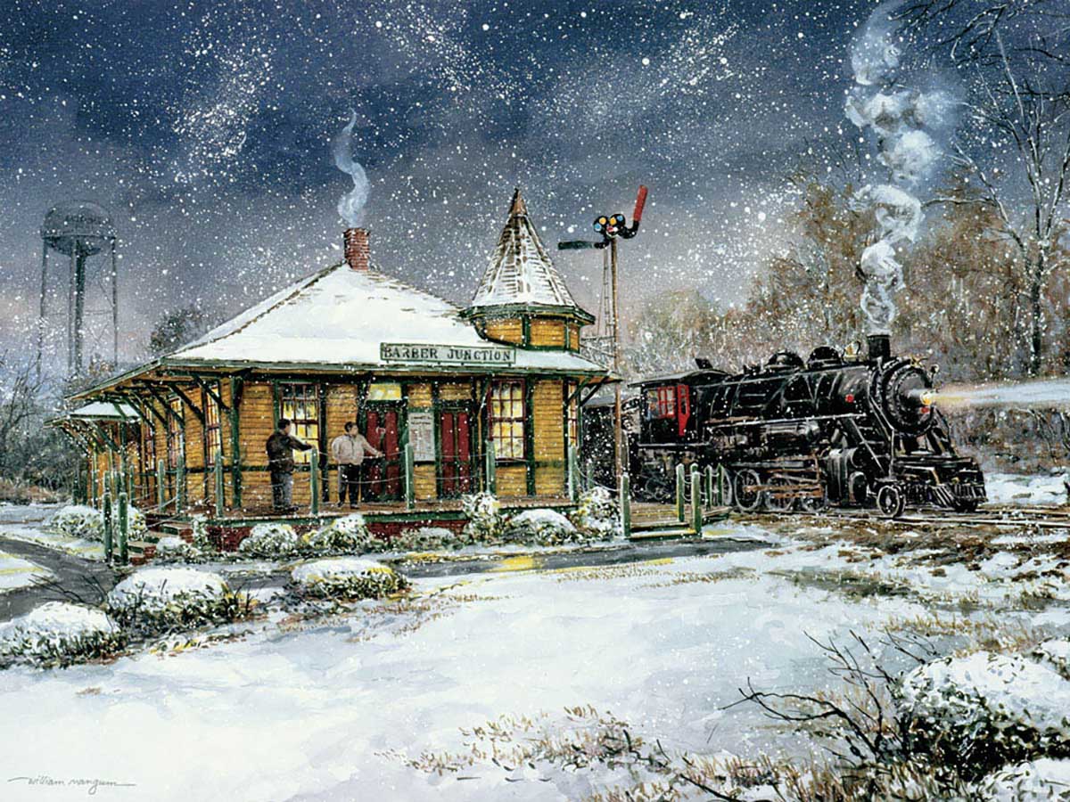 Barber Junction Winter Jigsaw Puzzle
