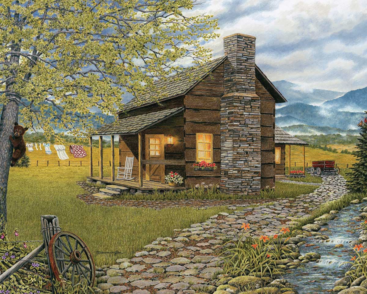 A Smoky Mountain Morning Landscape Jigsaw Puzzle