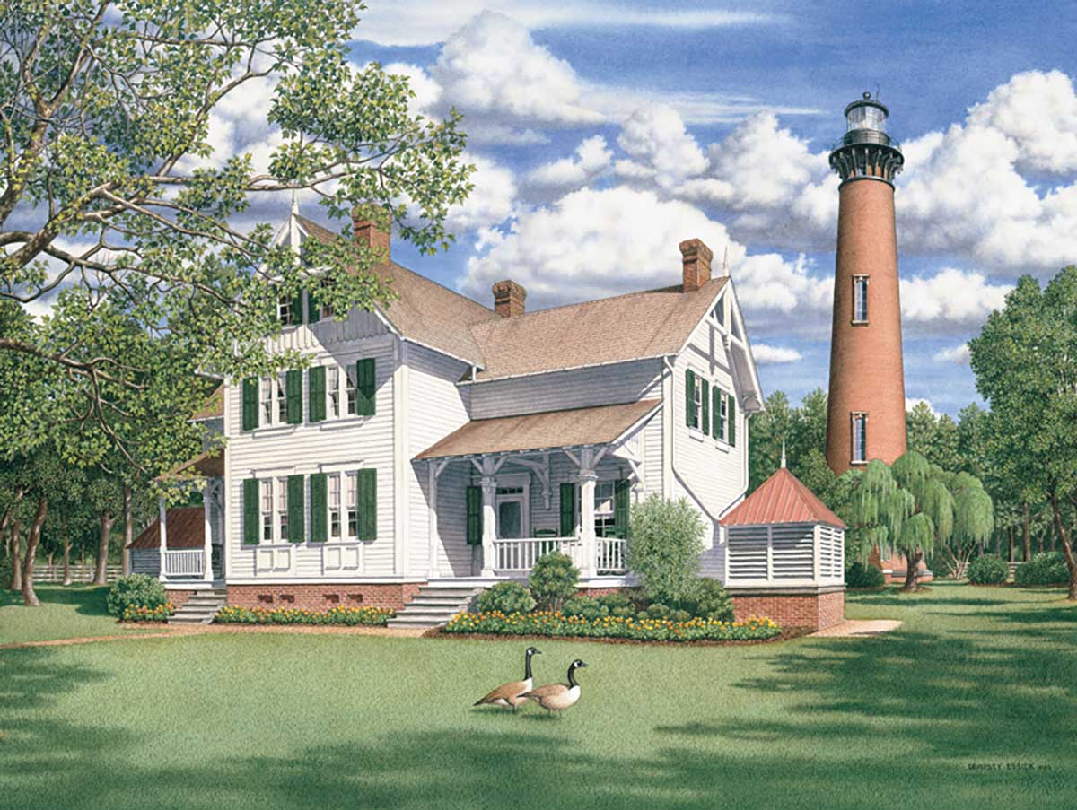 Currituck Afternoon - Scratch and Dent Lighthouse Jigsaw Puzzle