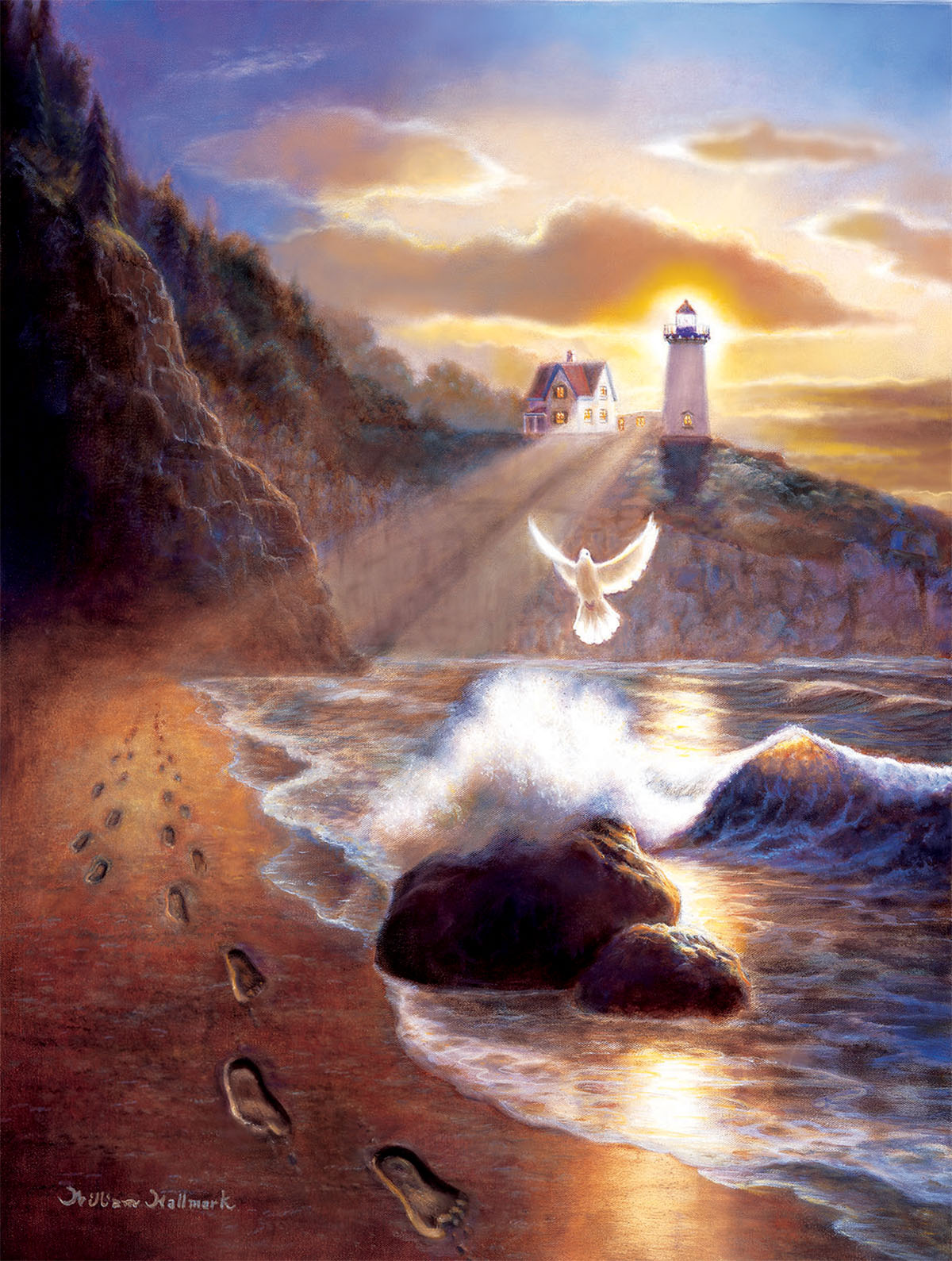 Footprints Religious Jigsaw Puzzle