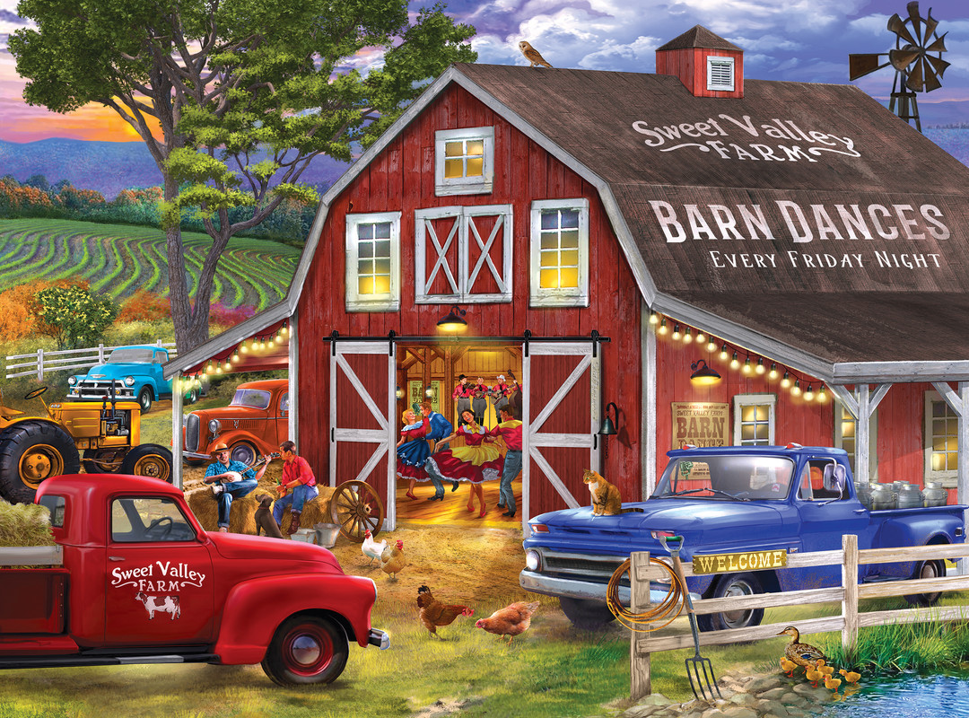 The Barn Dance Farm Jigsaw Puzzle
