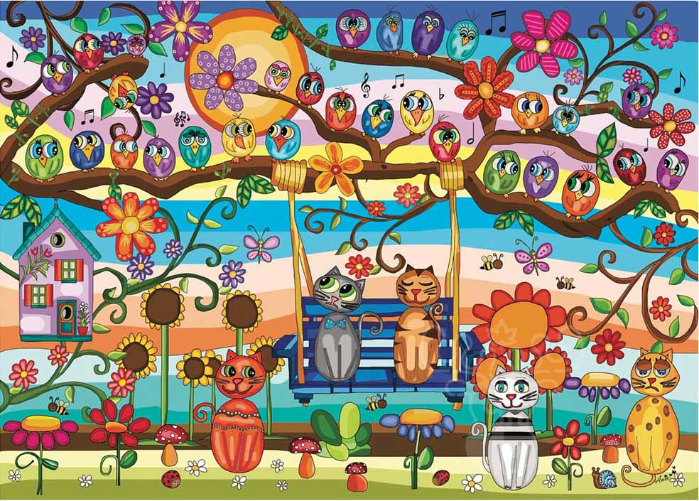 A Moewsical Concert Cats Jigsaw Puzzle