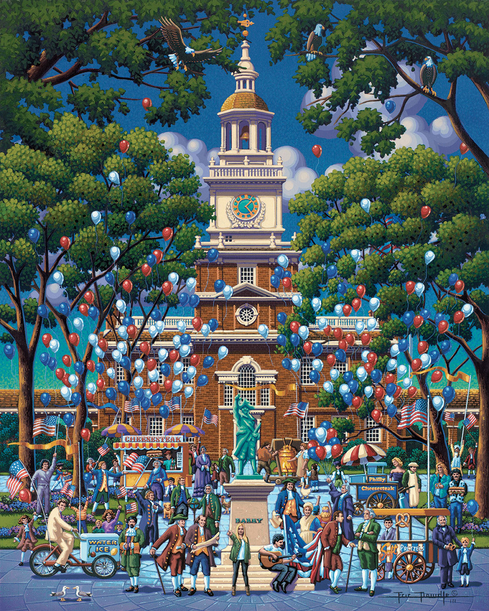 Independence Hall National History Park Patriotic Jigsaw Puzzle