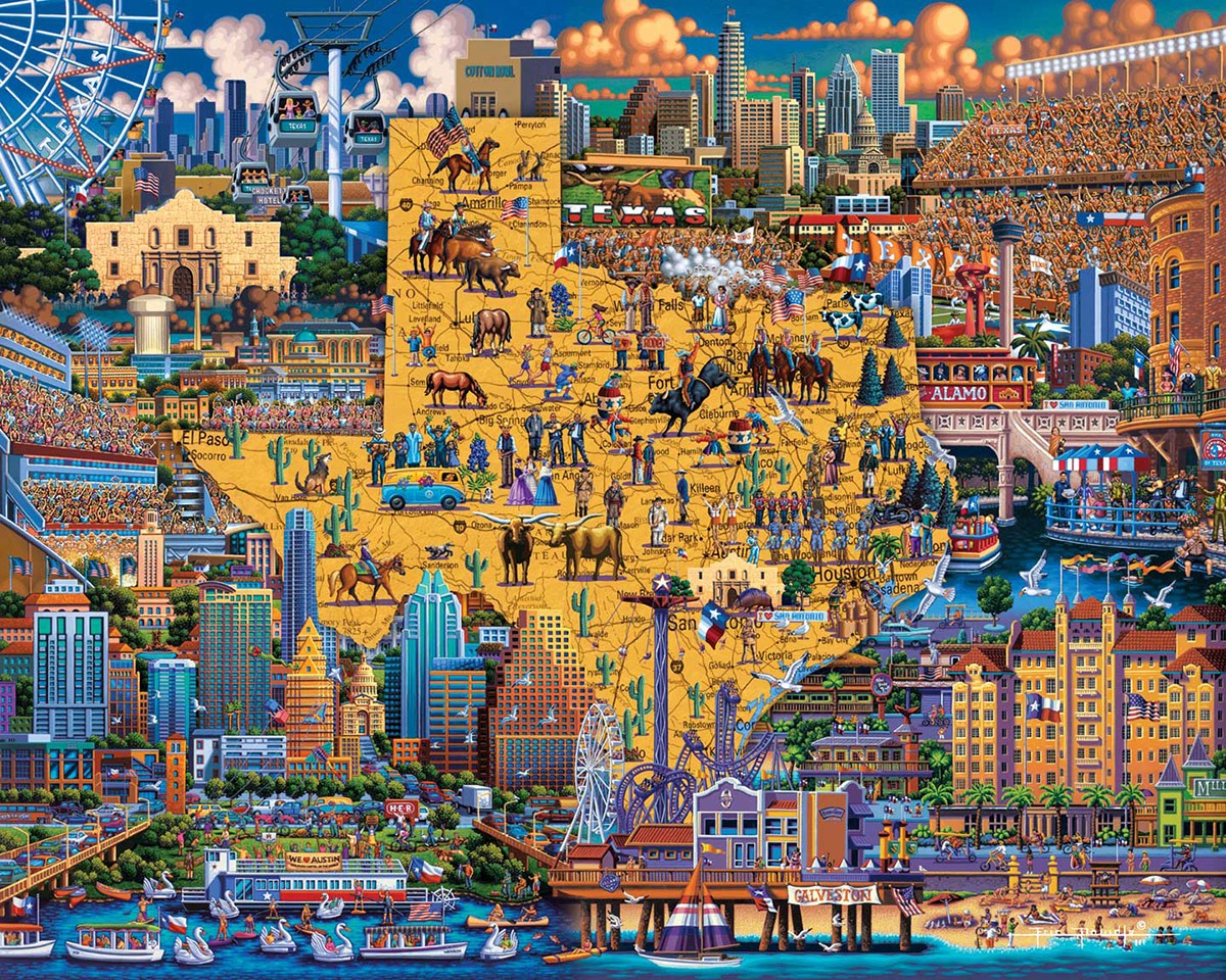Best of Texas Americana & Folk Art Jigsaw Puzzle