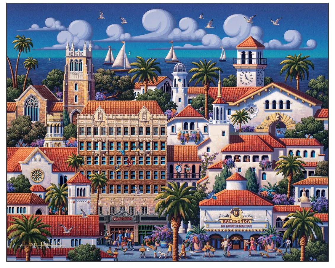 Santa Barbara Downtown United States Jigsaw Puzzle