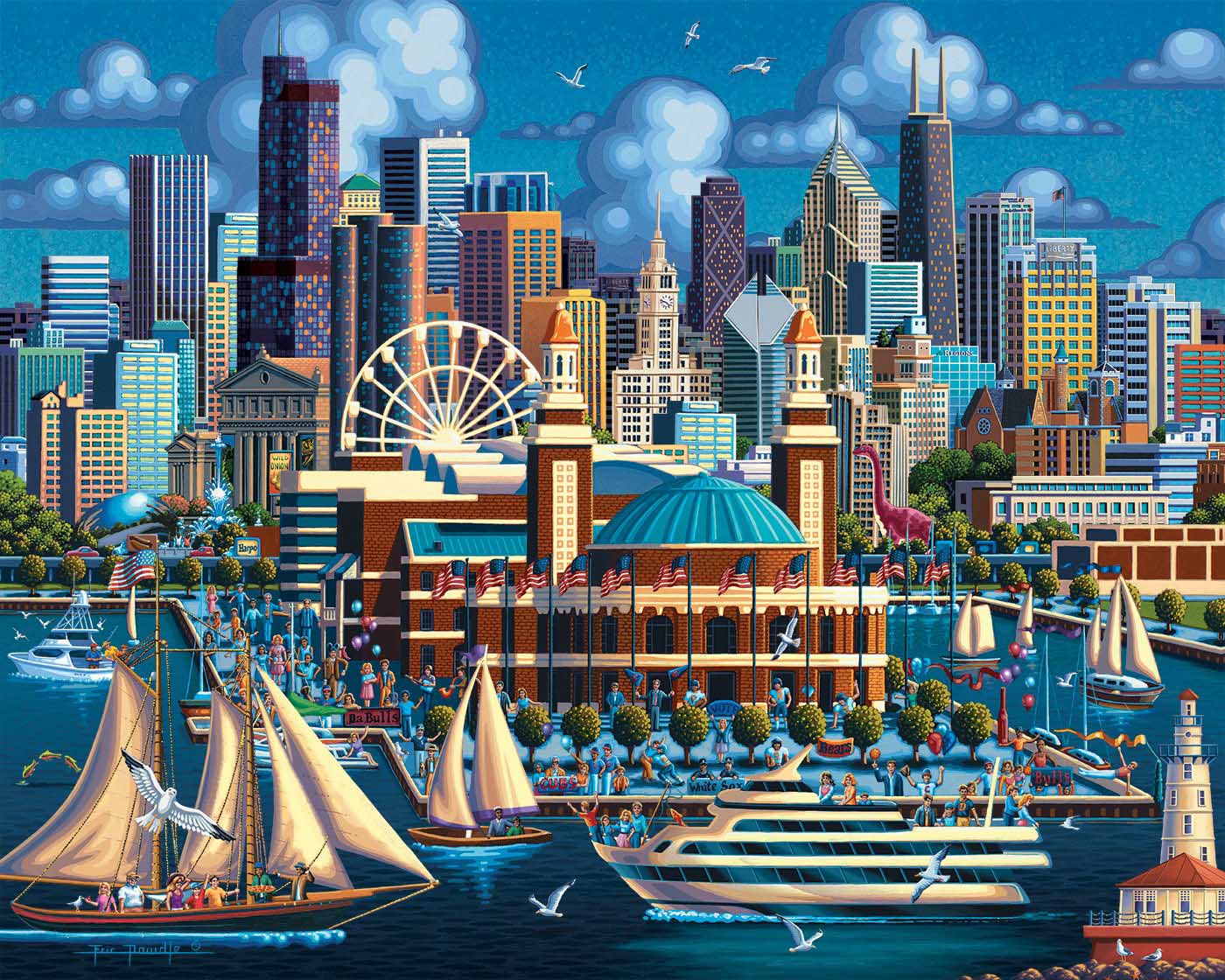 Chicago Navy Pier Chicago Jigsaw Puzzle