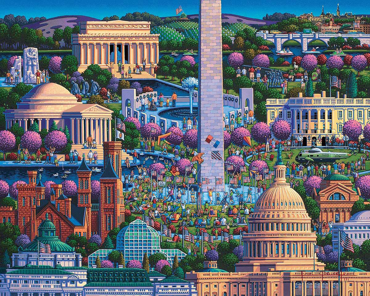 Washington D.C. Mall - Scratch and Dent Landmarks & Monuments Jigsaw Puzzle