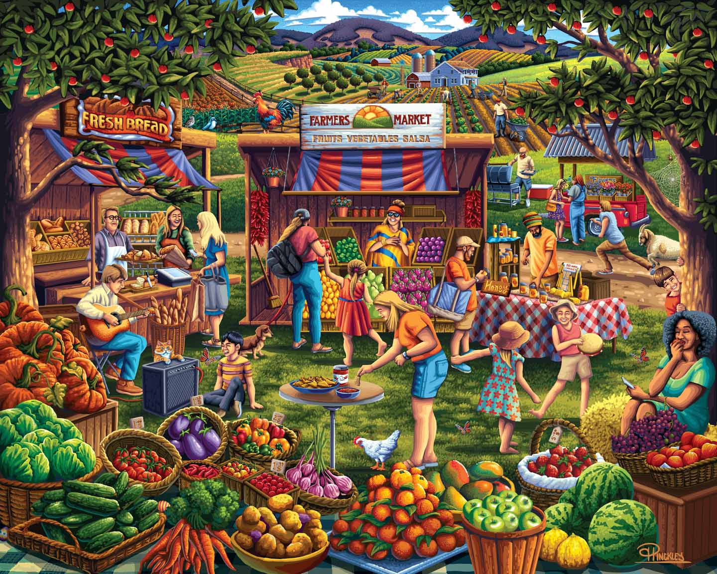 Farmers Market, 1000 Pieces, Boardwalk | Puzzle Warehouse