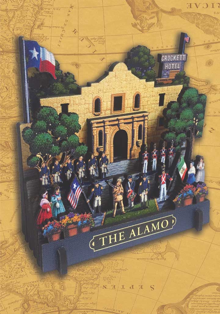 The Alamo, 6 Pieces, Dowdle Folk Art 