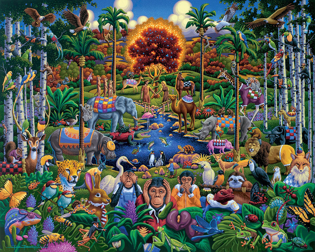 Animals of Eden - Scratch and Dent Animals Jigsaw Puzzle