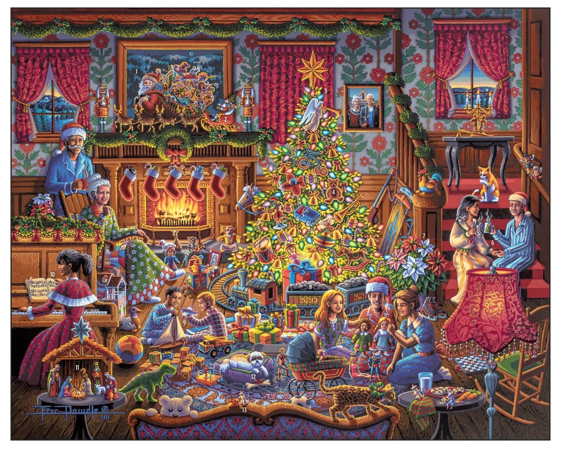 Christmas Morning Christmas Jigsaw Puzzle