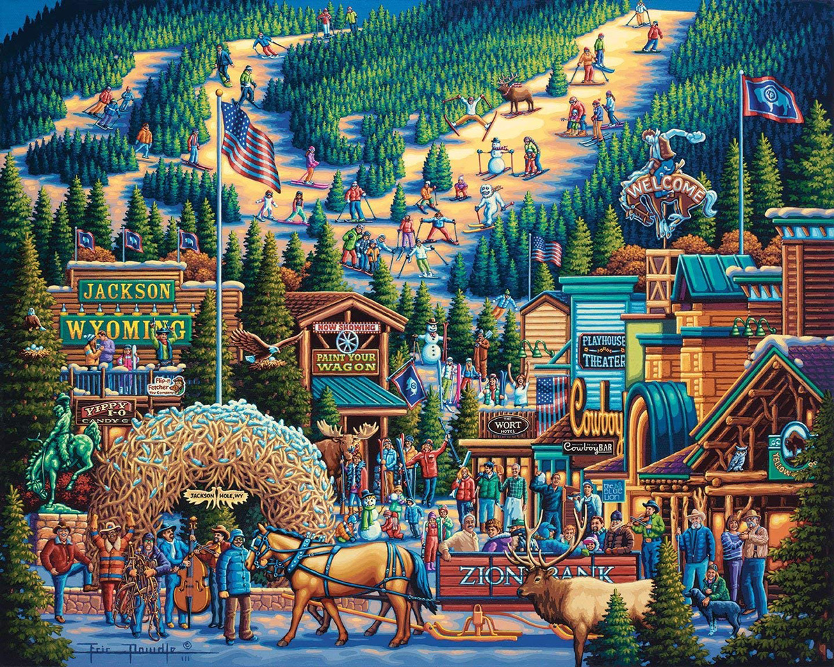 Utah Utes Mini Puzzle Folk Art Wooden Jigsaw Puzzle By Dowdle Folk Art